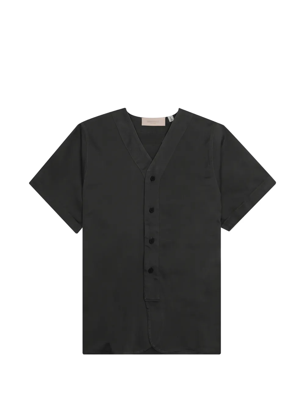 FEAR OF GOD ESSENTIALS V-neck button shirt - Nero