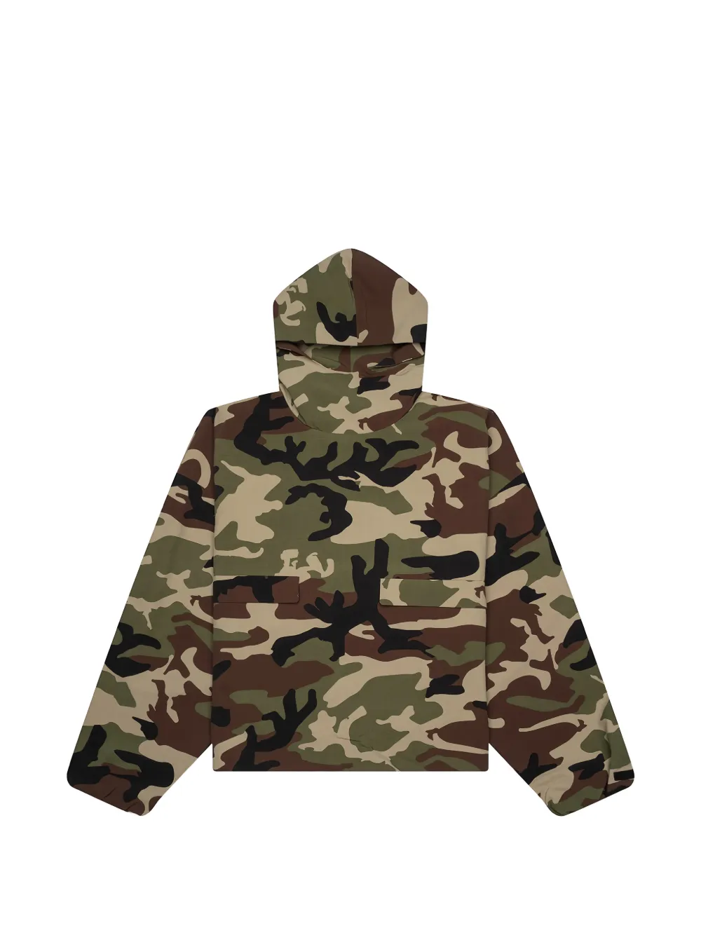 FEAR OF GOD ESSENTIALS hooded camouflage jacket - Grün