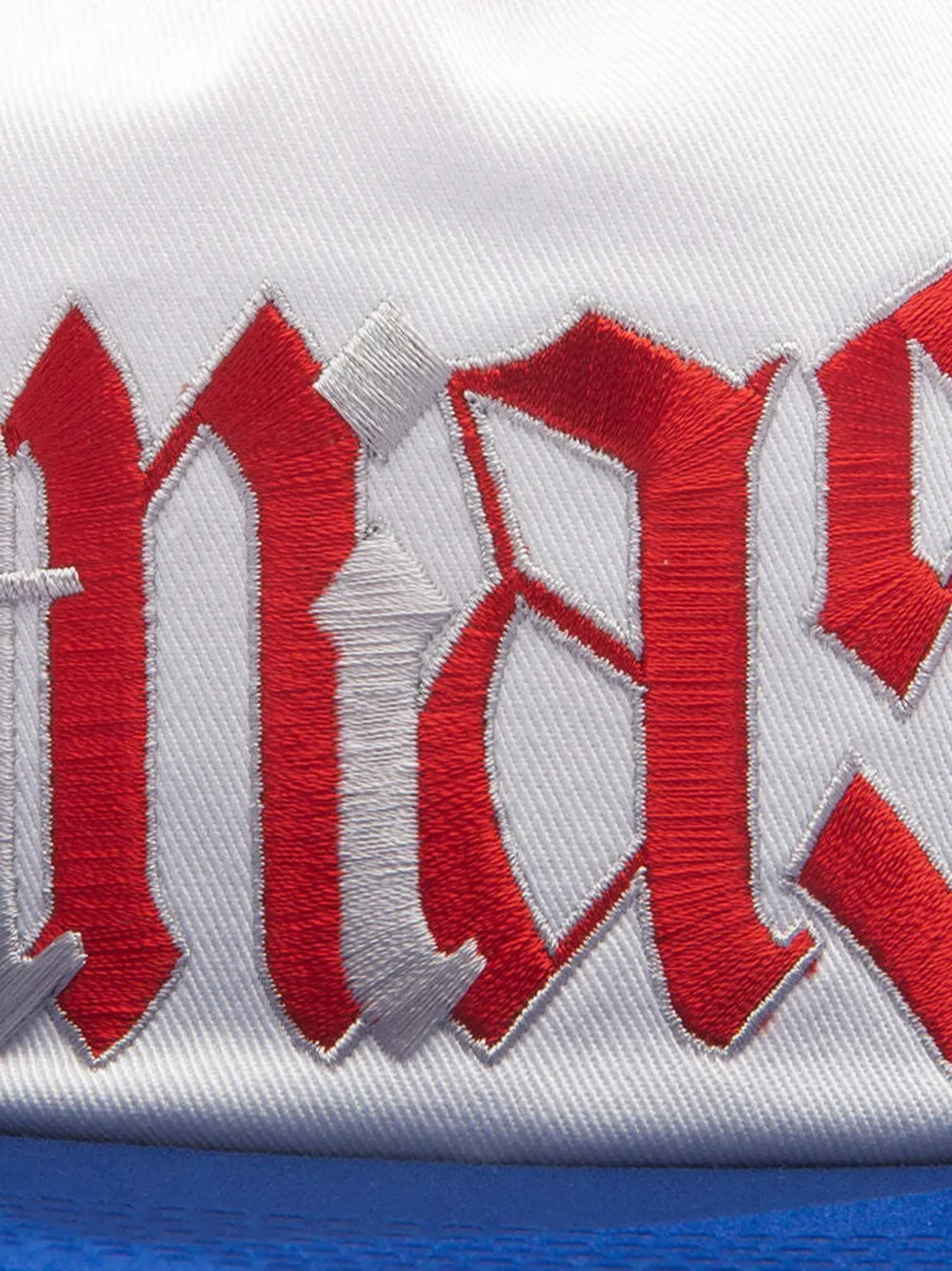  Saint Mxxxxxx Embroidered Cap - White 