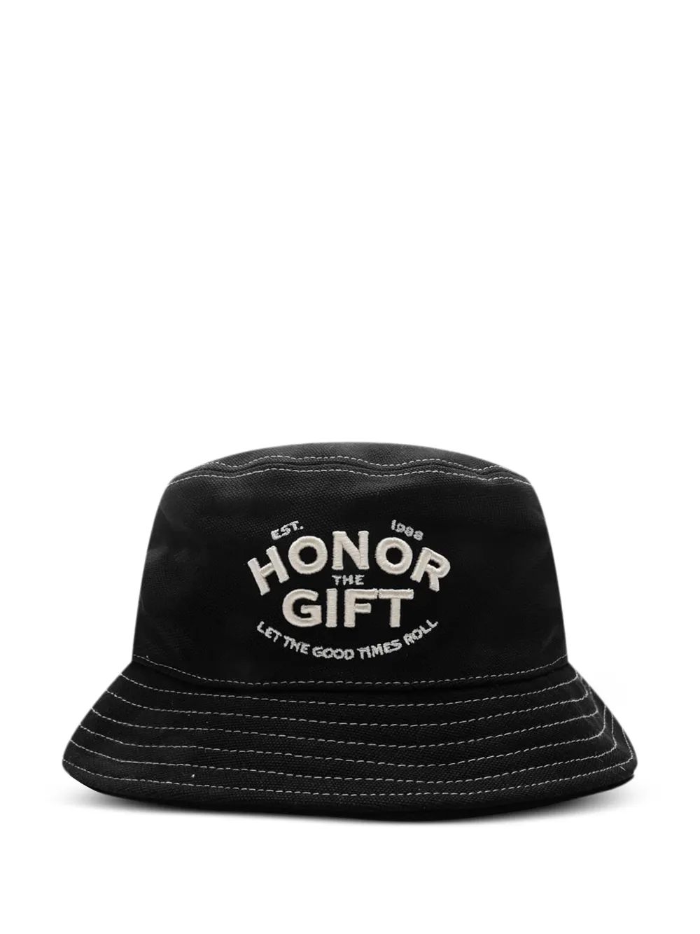 Honor The Gift B-Summer embroidered bucket hat - Nero