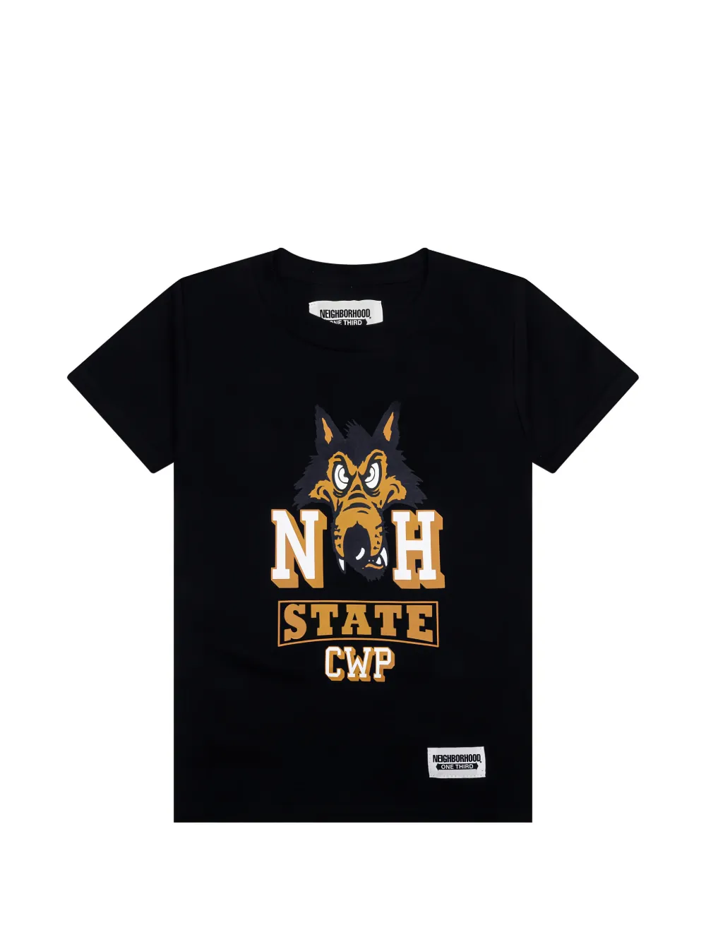 Neighborhood wolf-graphic T-shirt - Blu