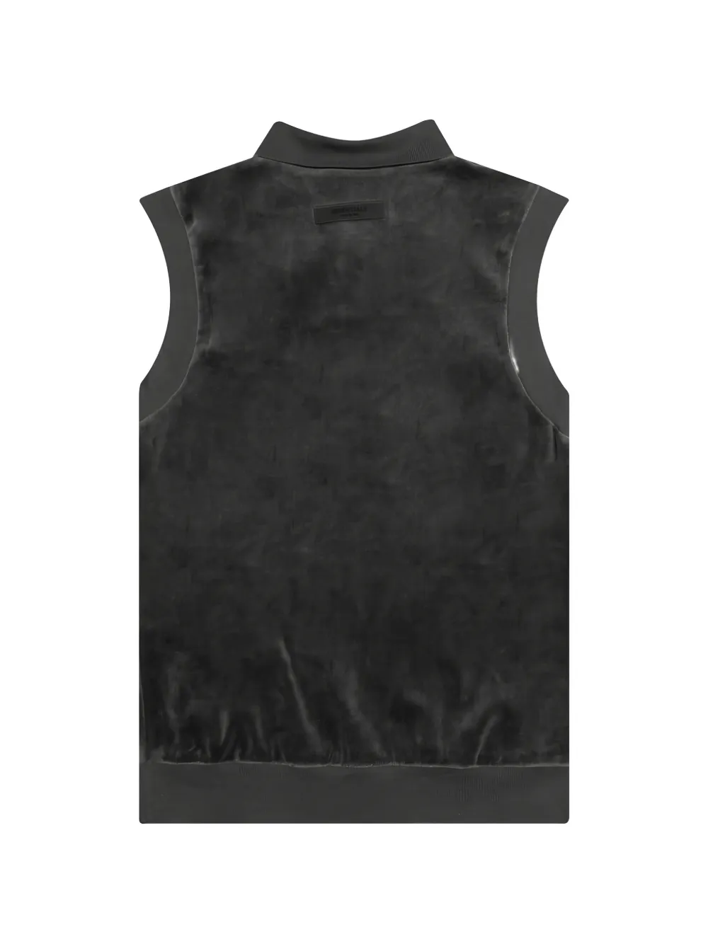 FEAR OF GOD ESSENTIALS Fluwelen mouwloos poloshirt Grijs
