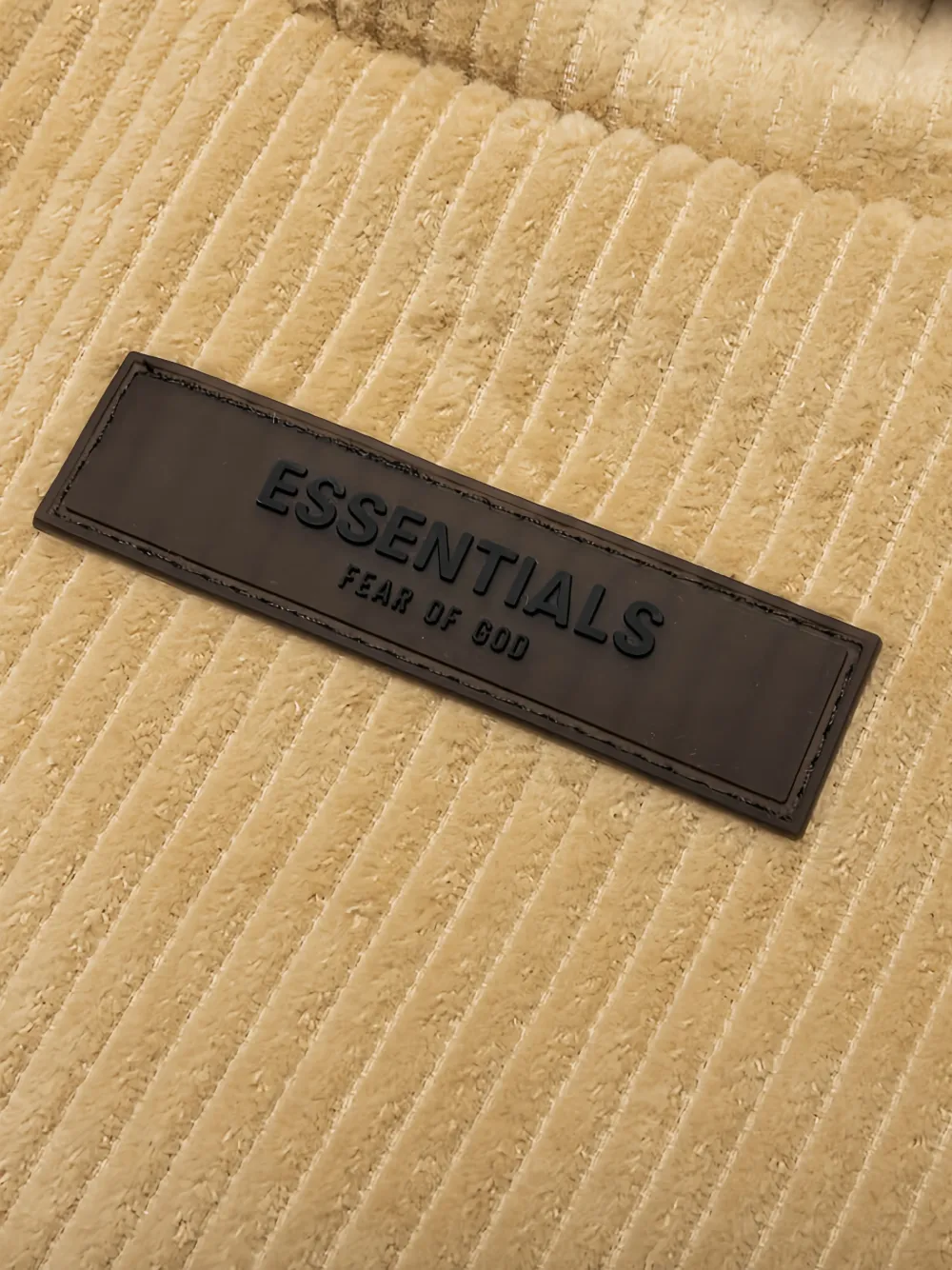 FEAR OF GOD ESSENTIALS Ribfluwelen shirtjack Beige