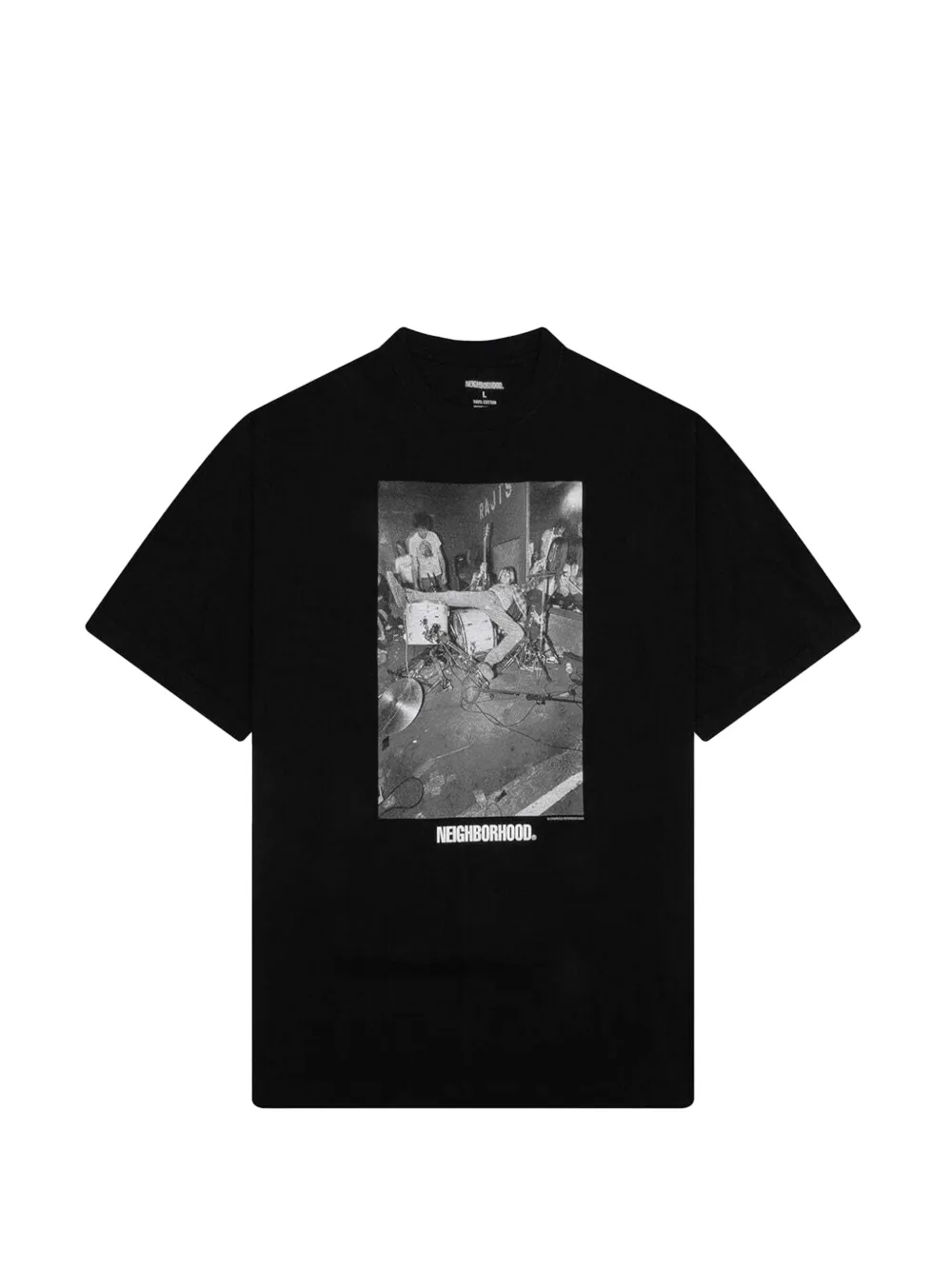 Neighborhood x Charles Peterson printed T-shirt - Nero