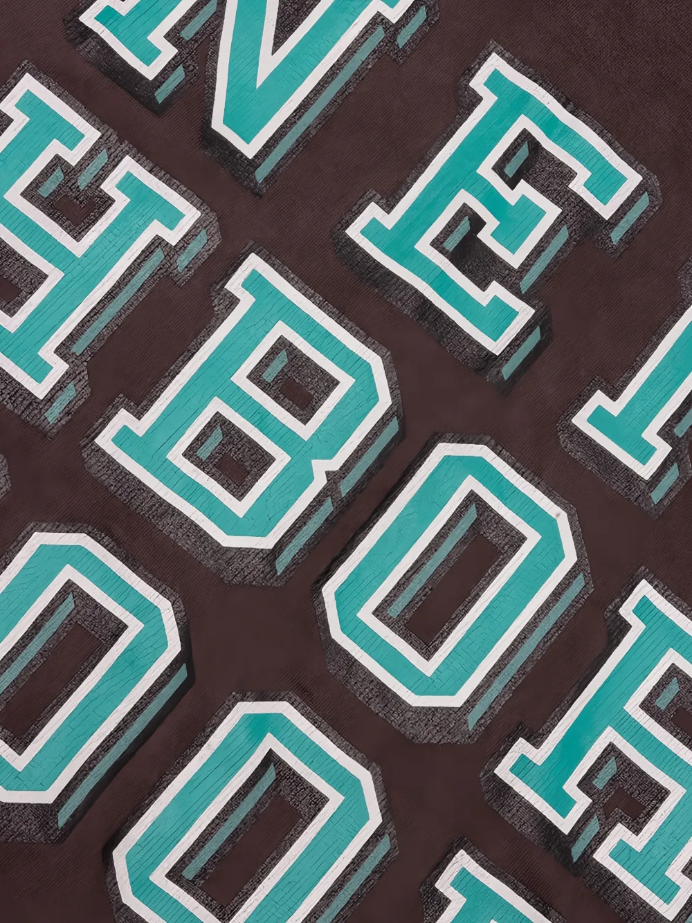 Neighborhood T-shirt met logoprint Bruin