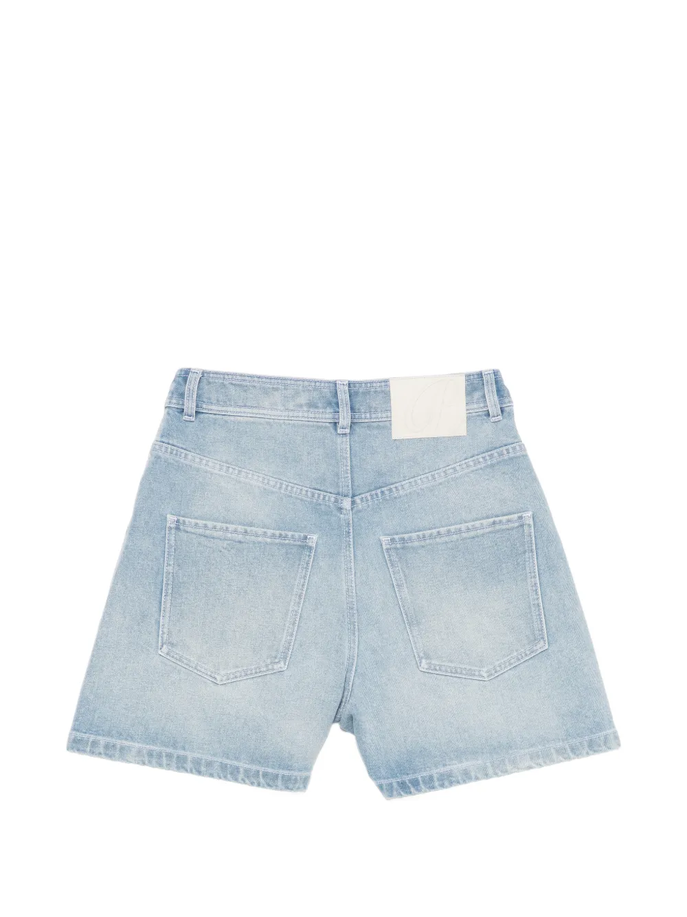  Pence Pantalones Vaqueros Cortos Luna Con Efecto Lavado - Azul 