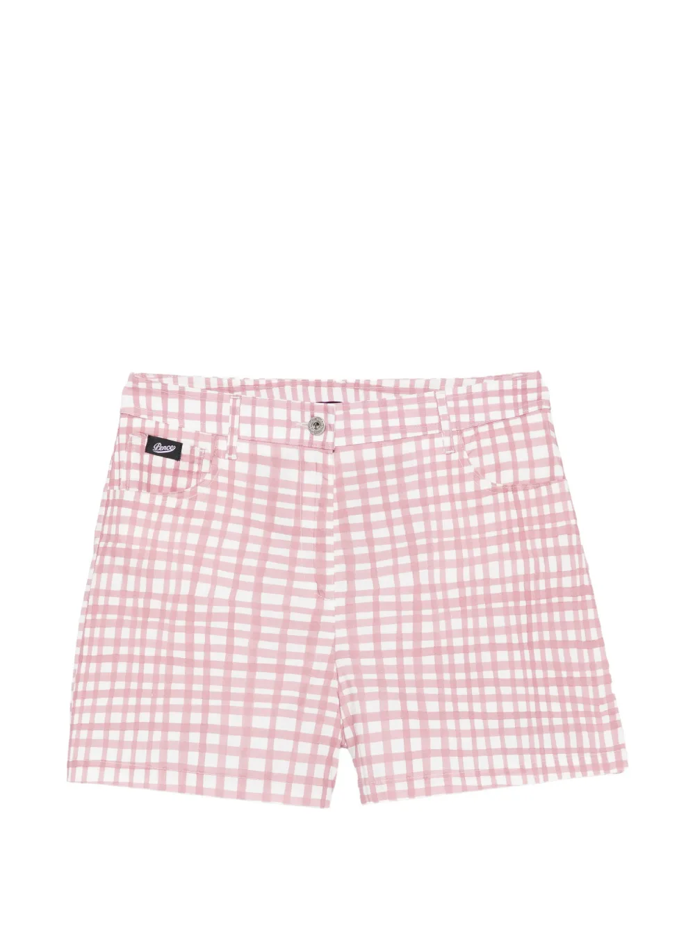 Pence Luna vichy-pattern shorts - Rosa