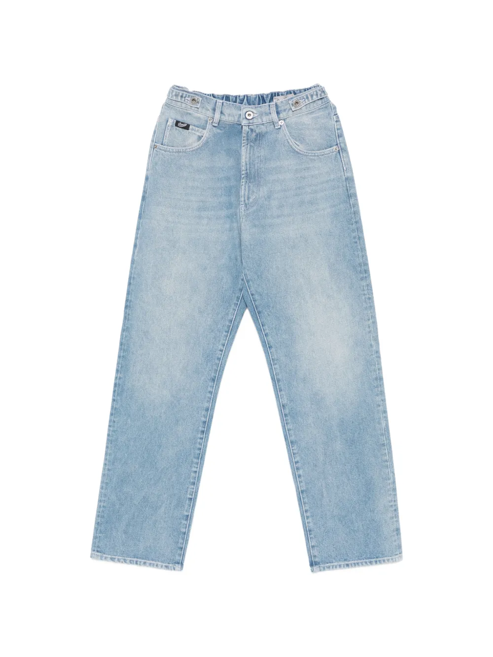 Pence elasticated-waistband faded-wash jeans - Blu