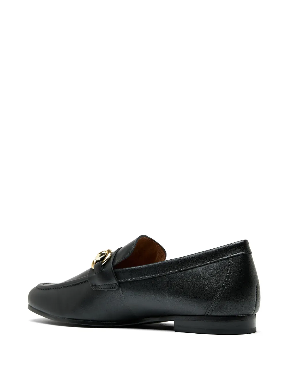 Sarah Chofakian Praga buckle leather loafers Zwart