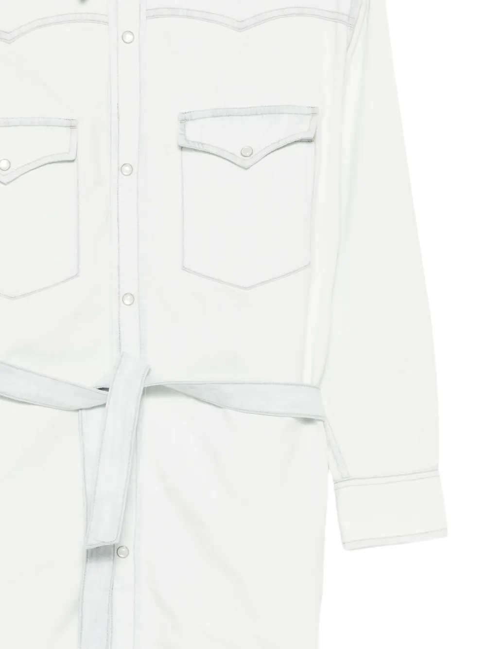 A.P.C. Blousejurk met striksluiting Wit