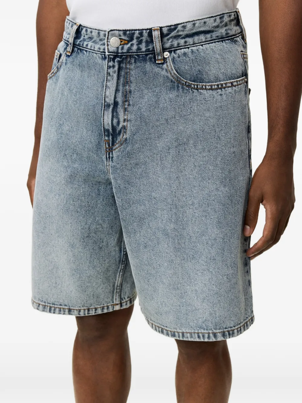 Les Deux Ryder denim shorts Blauw