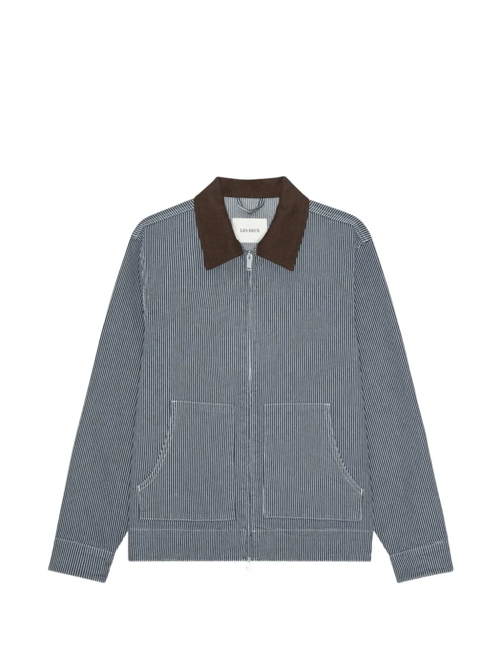 Les Deux Robert striped jacket - Blu