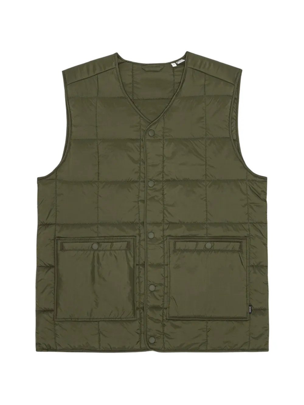 Les Deux Matt quilted gilet - Verde