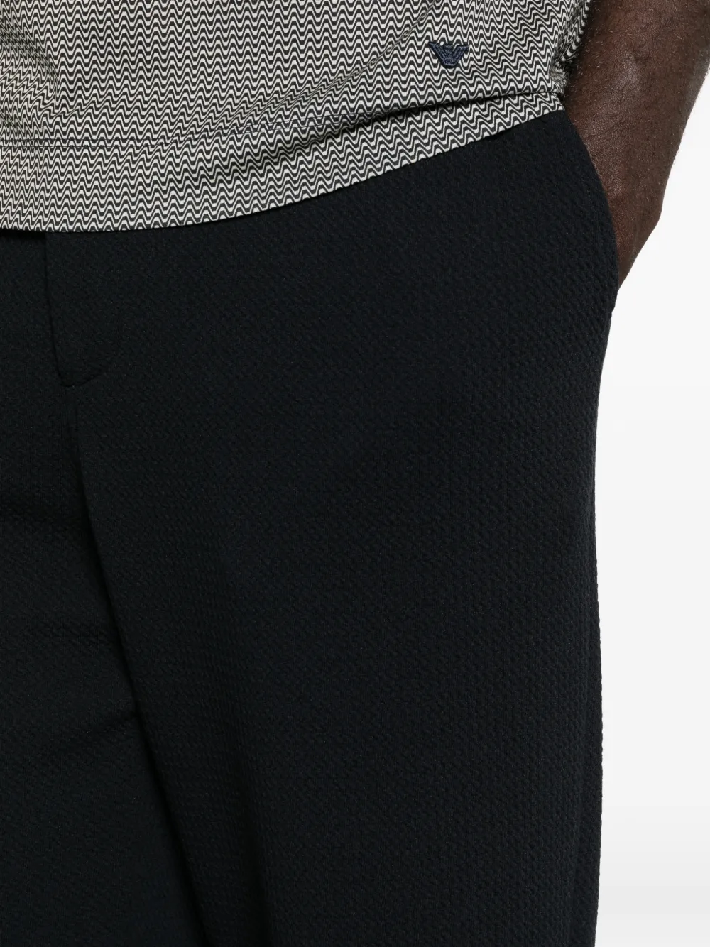 Emporio Armani Broek met patroon Blauw