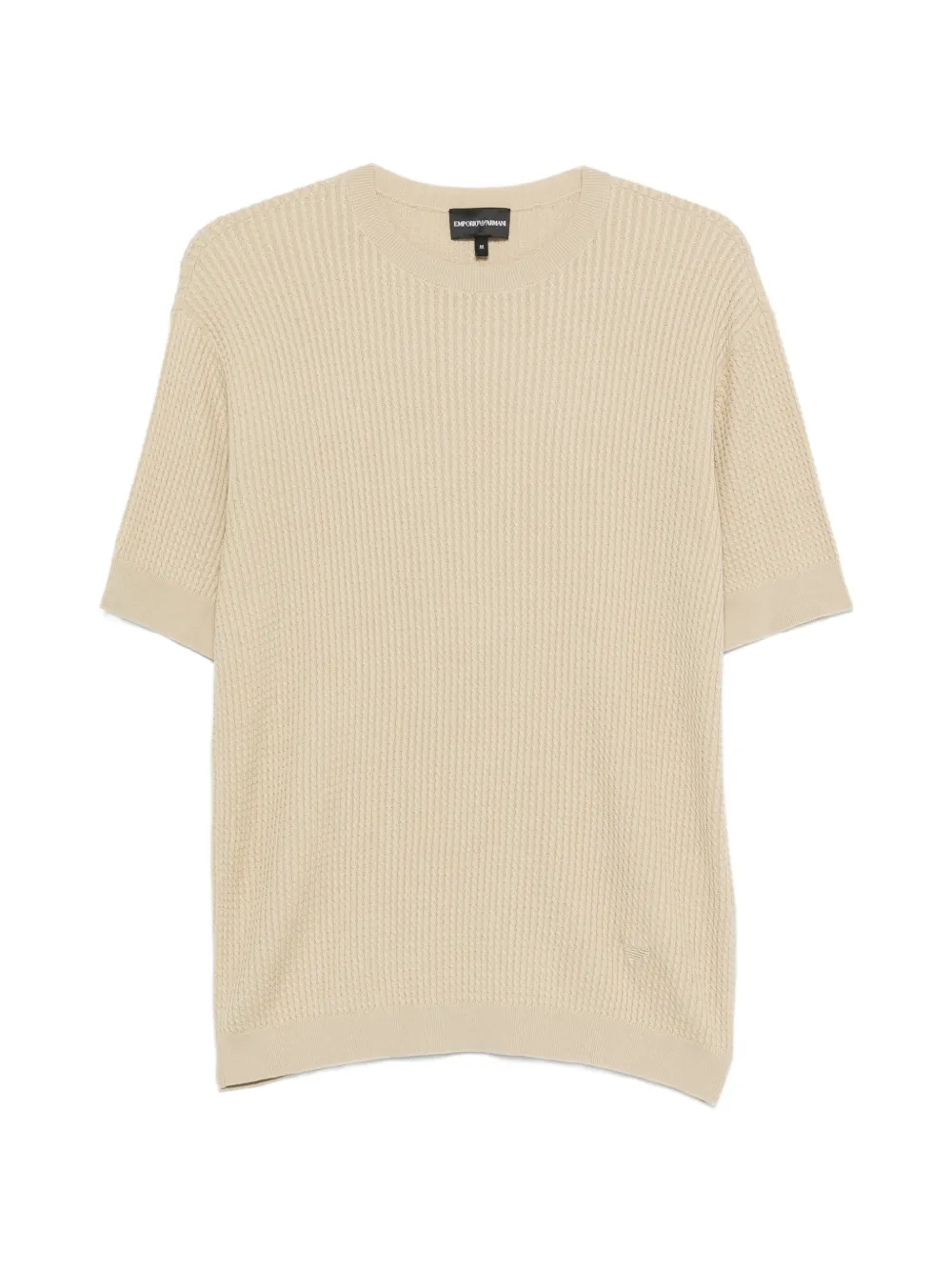 Emporio Armani knitted short-sleeve sweater - Toni neutri