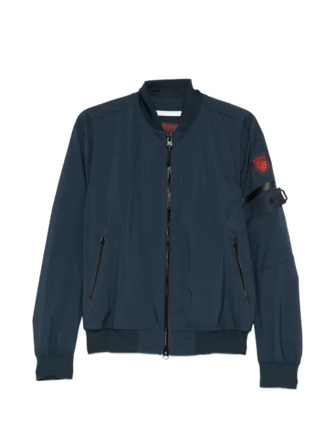 Blauer logo-patch bomber jacket