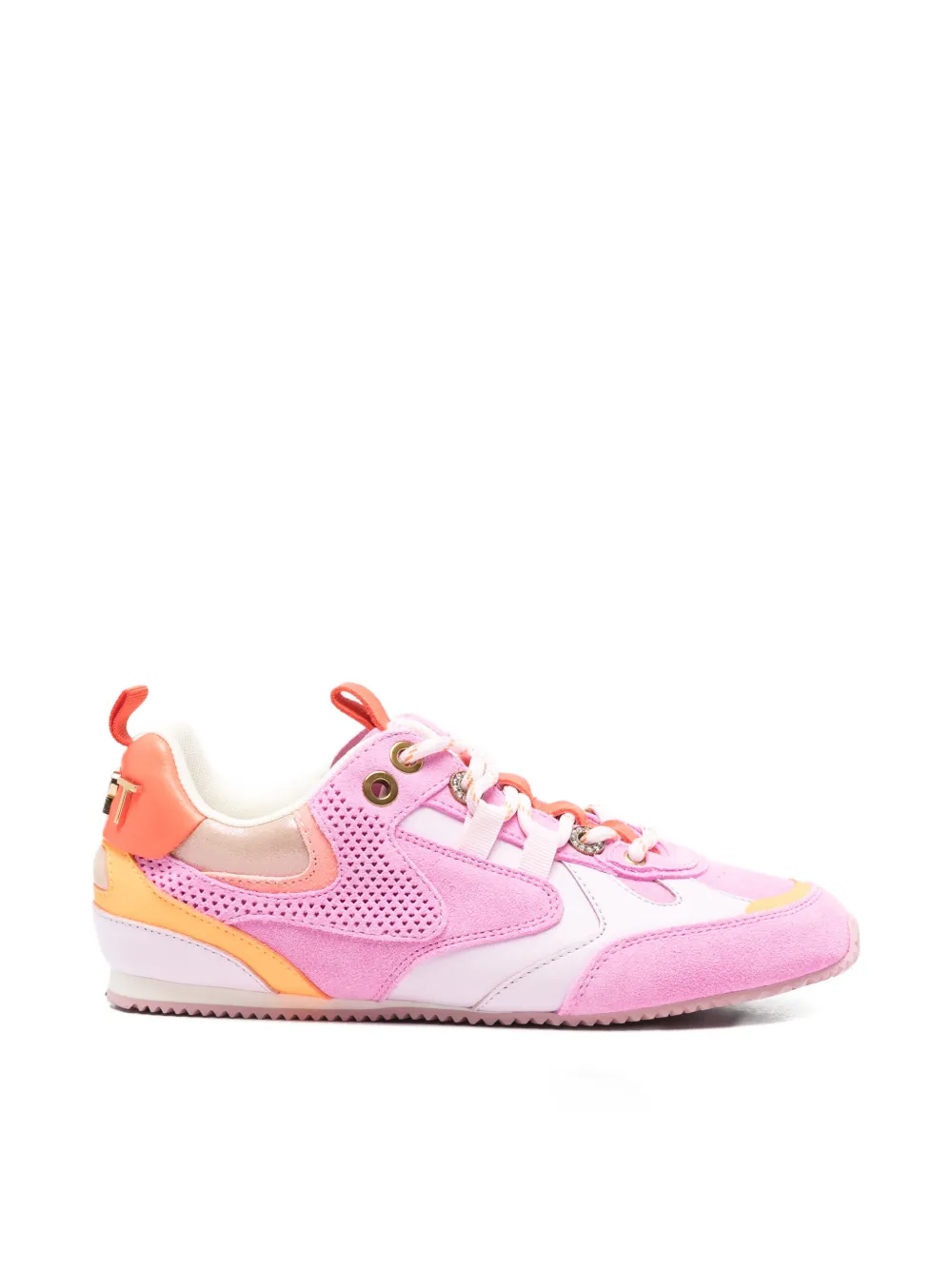 Kurt Geiger London Slim Runner sneakers met geperforeerde details Roze