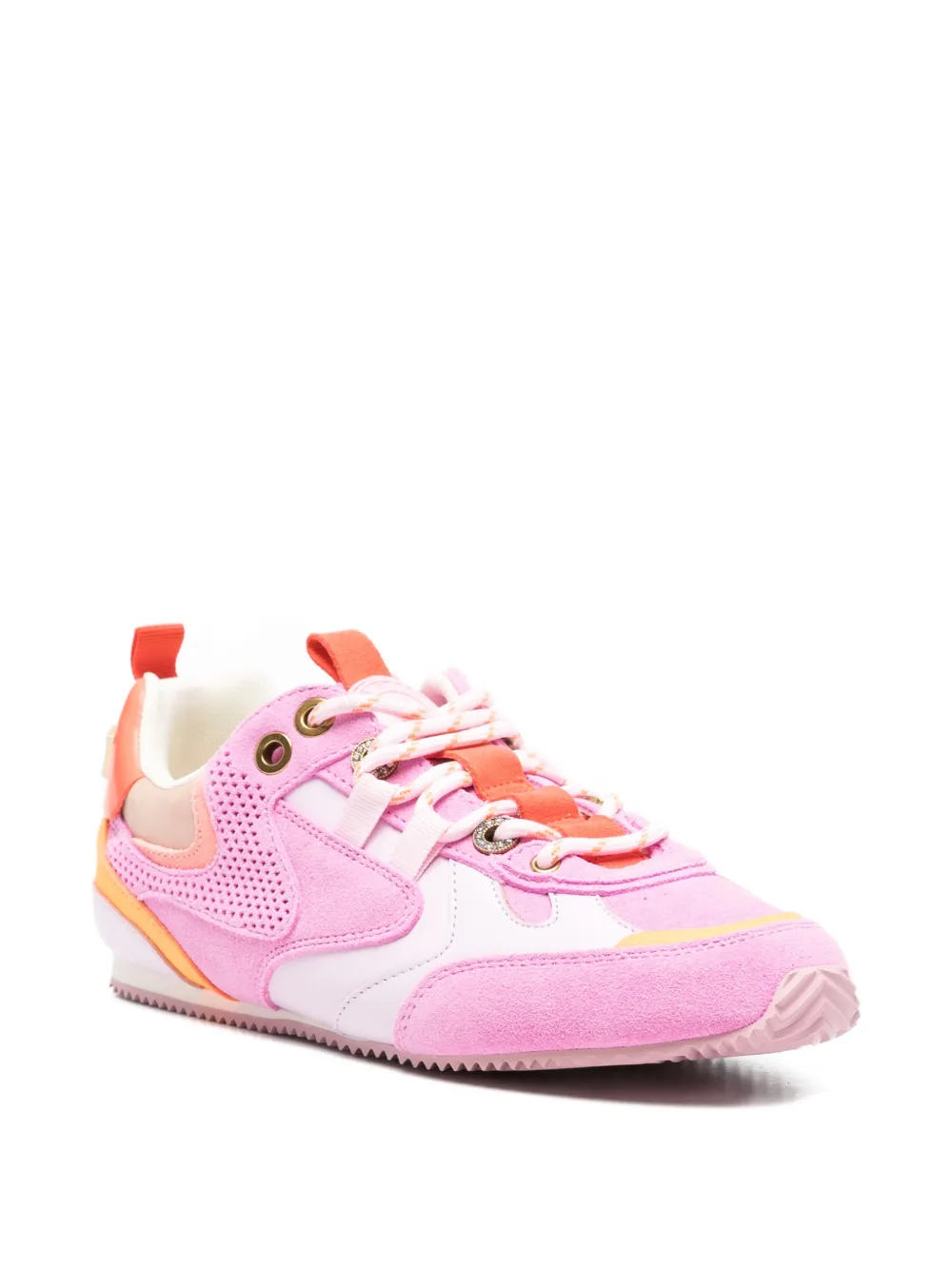 Kurt Geiger London Slim Runner sneakers met geperforeerde details Roze
