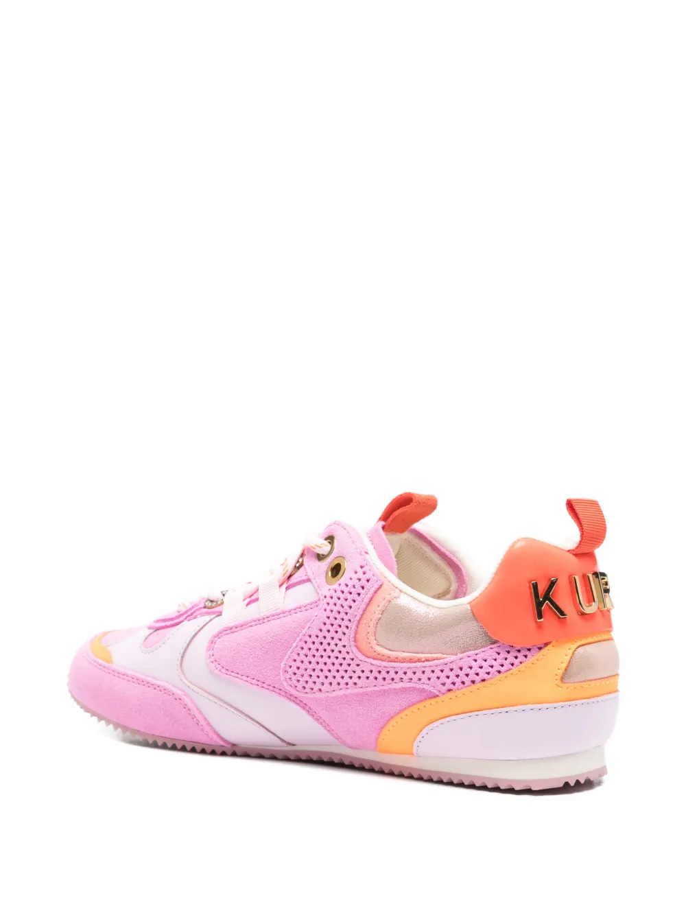 Kurt Geiger London Slim Runner sneakers met geperforeerde details Roze