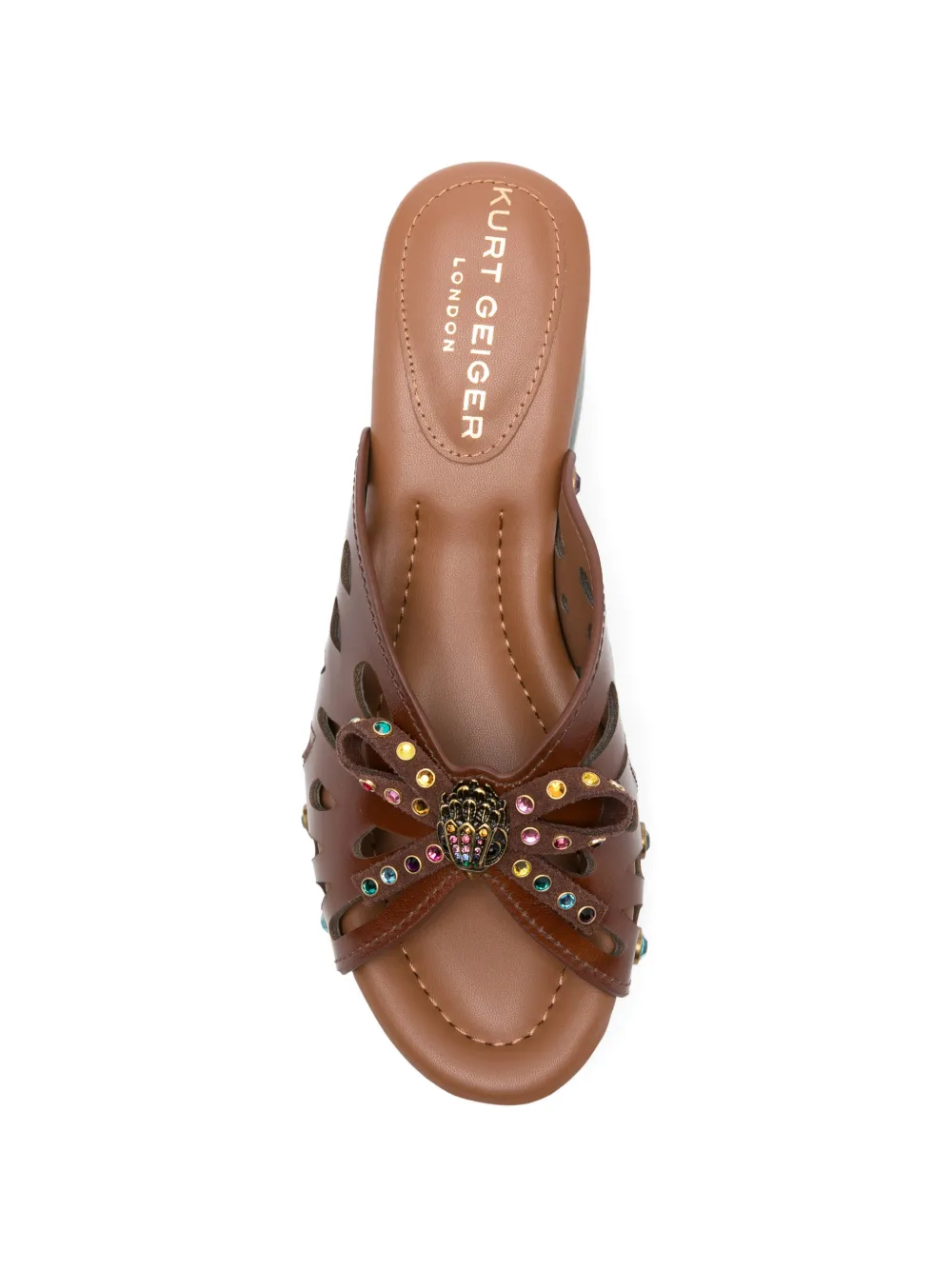 Kurt Geiger London Sandalen verfraaid met vlinder Bruin