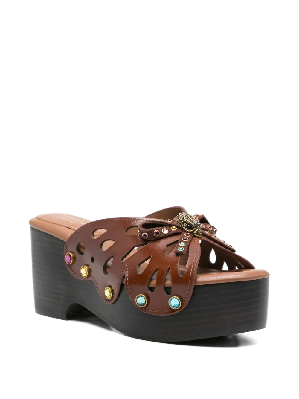 Kurt Geiger London Sandalen verfraaid met vlinder Bruin