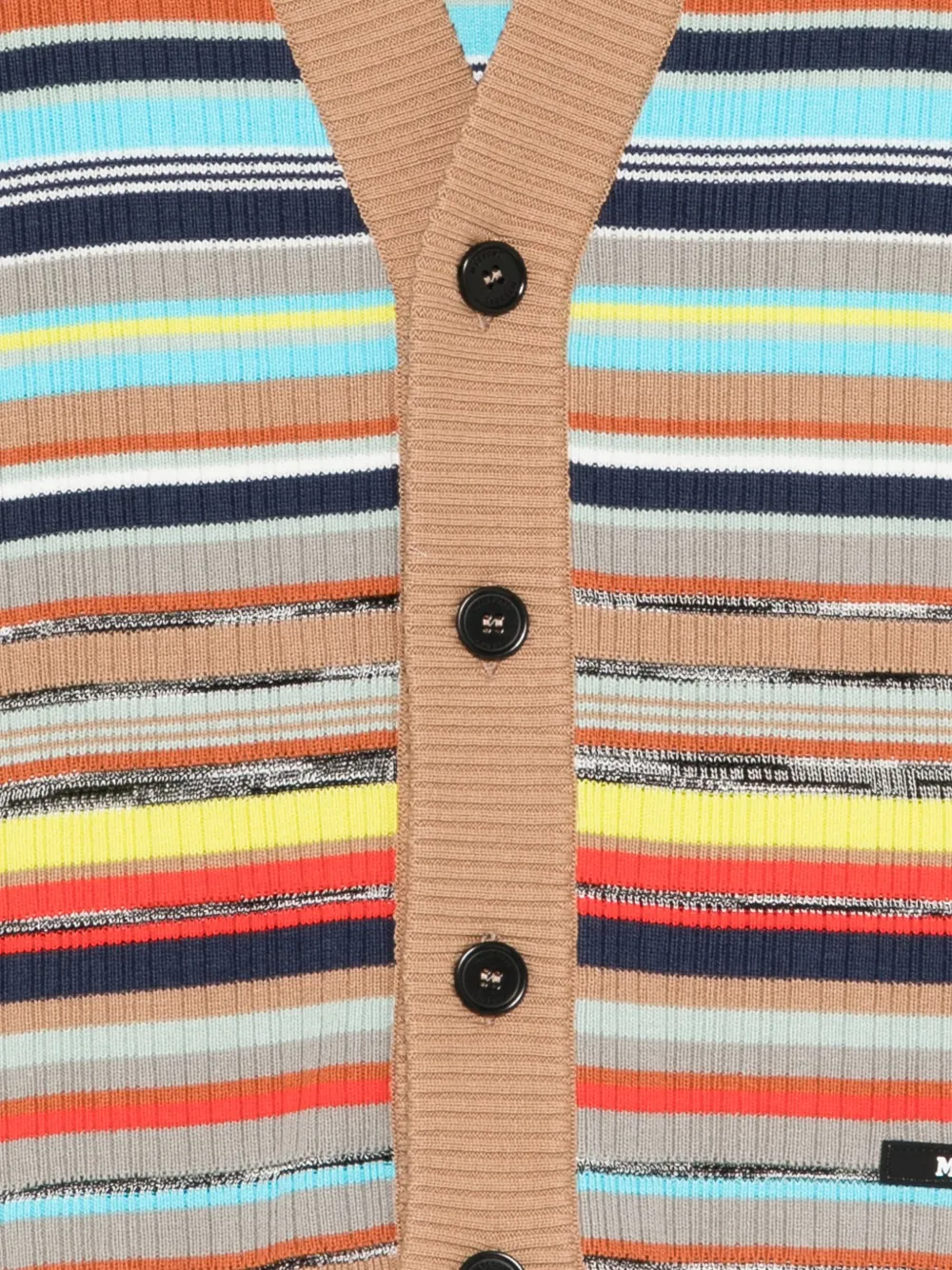 Missoni Kids Gestreept vest met knoop Beige
