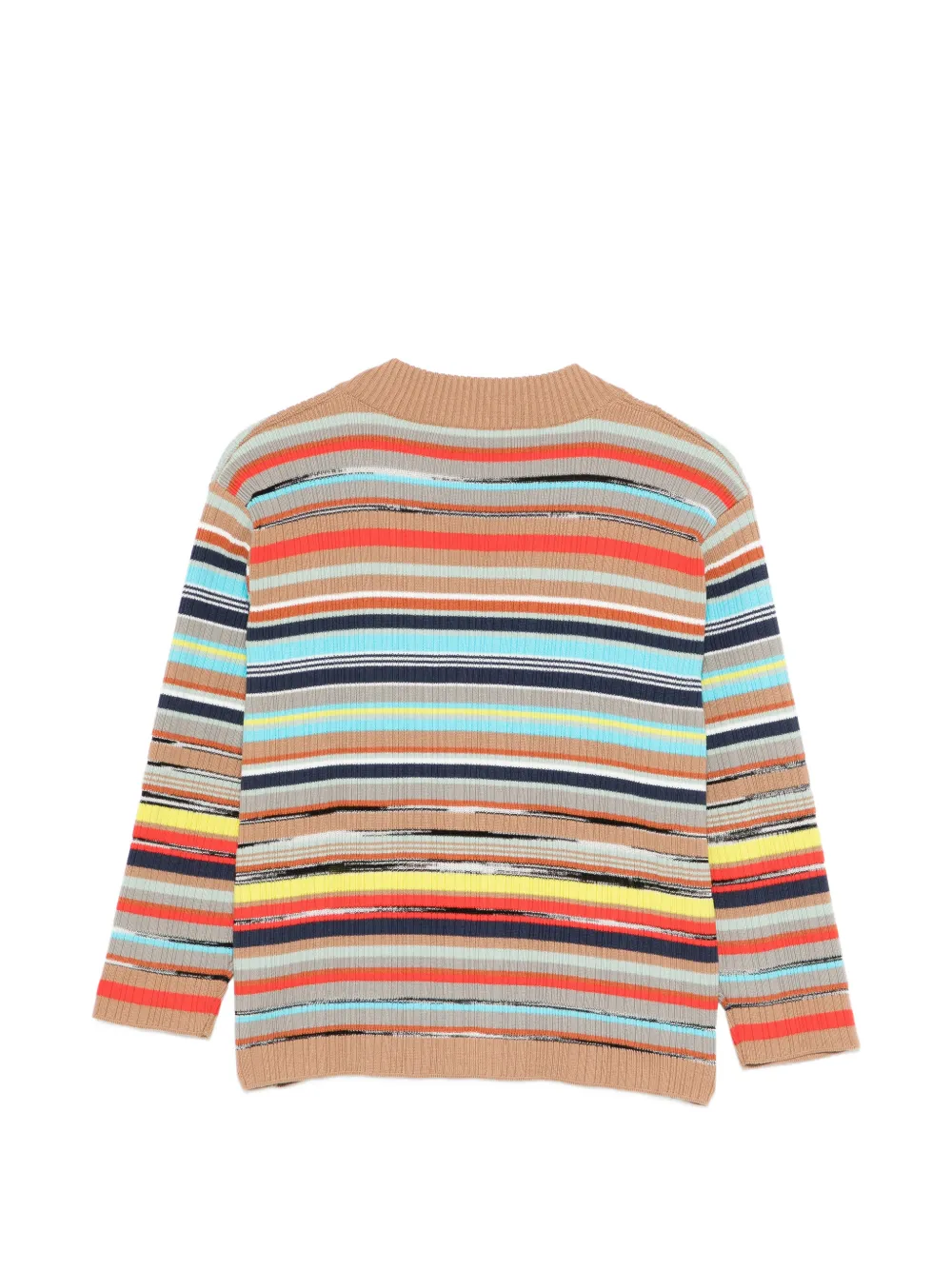 Missoni Kids Gestreept vest met knoop Beige