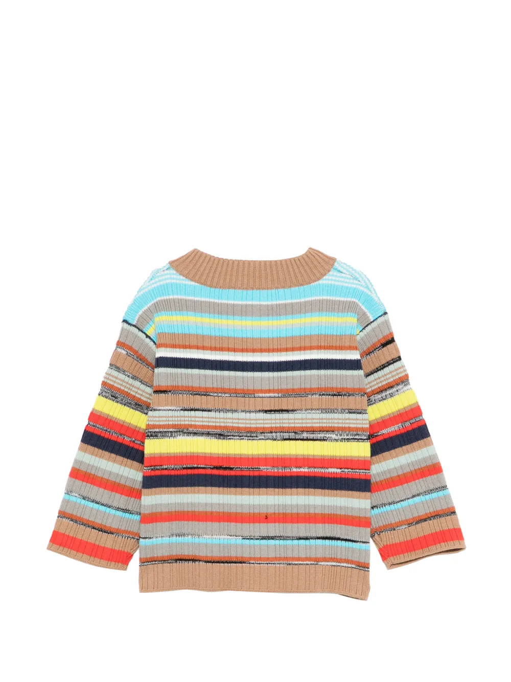 Missoni Kids Gestreept vest met knoop Beige