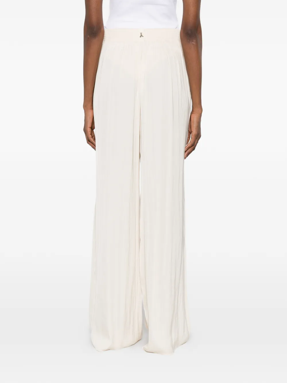 Patrizia Pepe Broek met elastische taille Beige