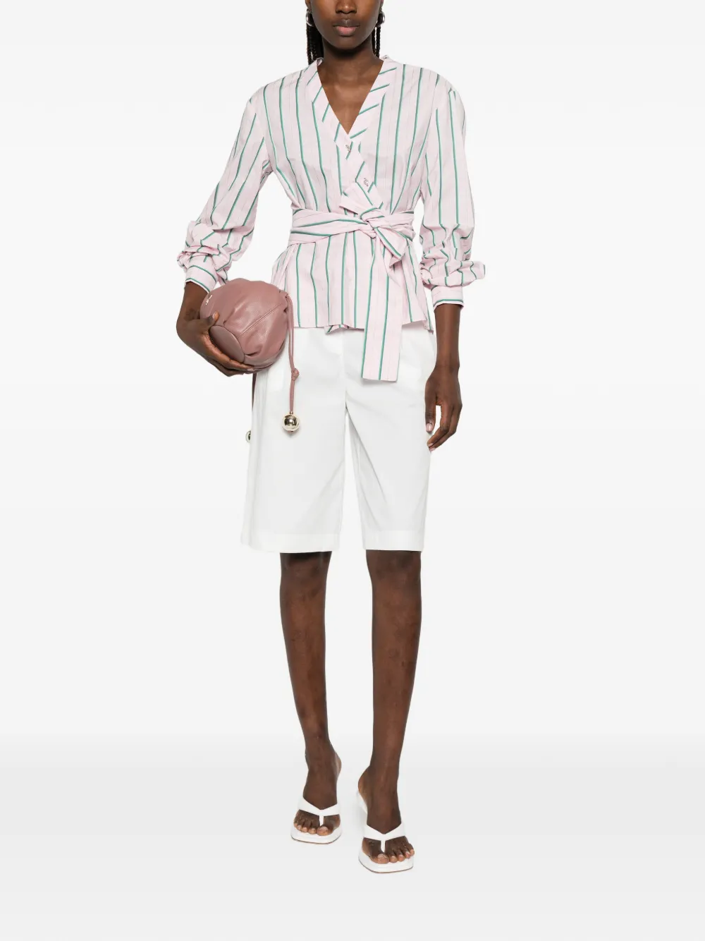 Patrizia Pepe Formele shorts Wit