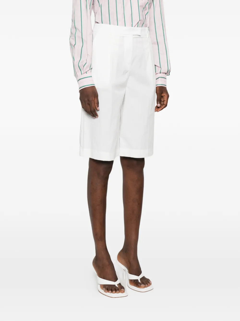 Patrizia Pepe Formele shorts Wit