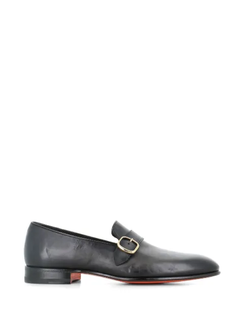 Santoni buckled monk shoes