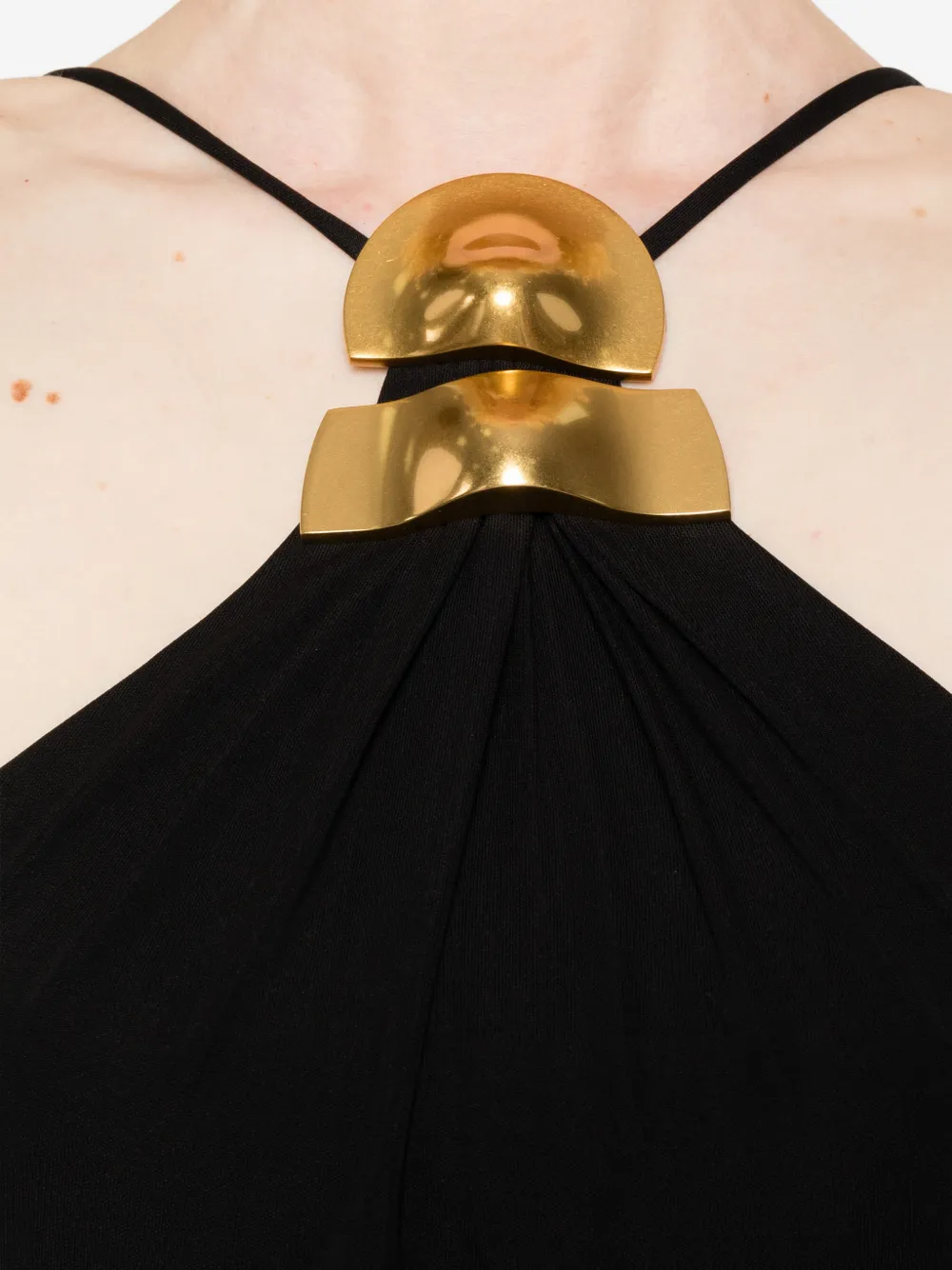 Cult Gaia Vaela maxi-jurk met halternek Zwart