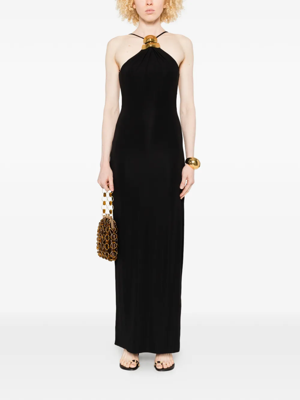 Cult Gaia Vaela halterneck maxi dress - Nero