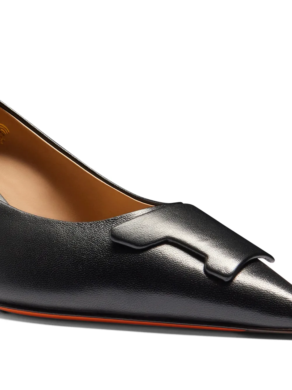 Santoni Leren pumps Zwart
