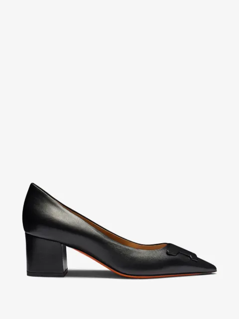 Santoni pumps i læder