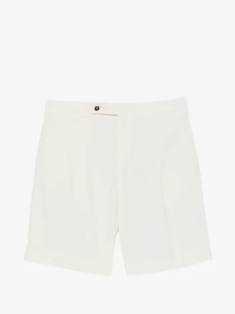 Berwich plisserade shorts med knappar