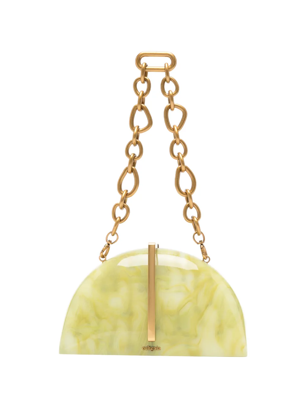 Cult Gaia Laguna marbled clutch bag - Verde