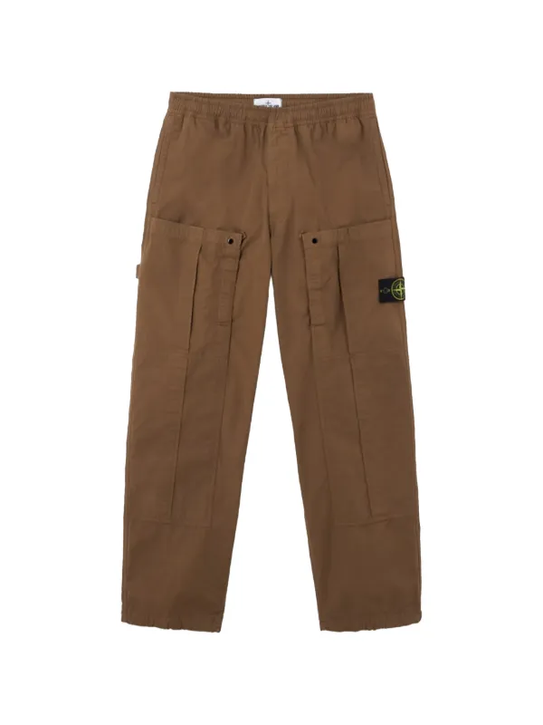 ストーンアイランドSTONE 激レア パラシュートパンツ　BROWN Stone Island コンパスバッジ パンツ | ブラウン | FARFETCH JP