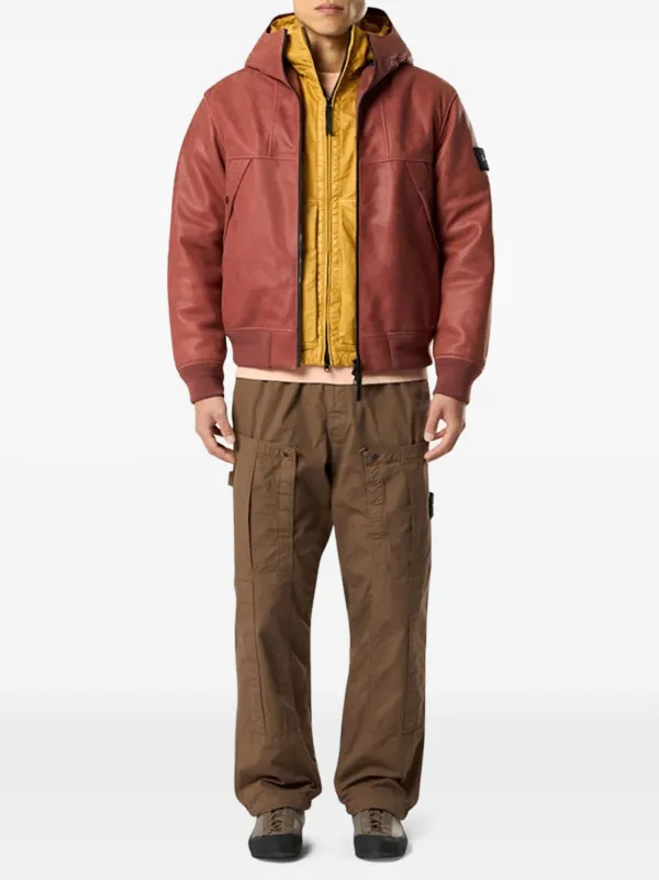 Stone Island コンパスバッジ パンツ | ブラウン | FARFETCH JP