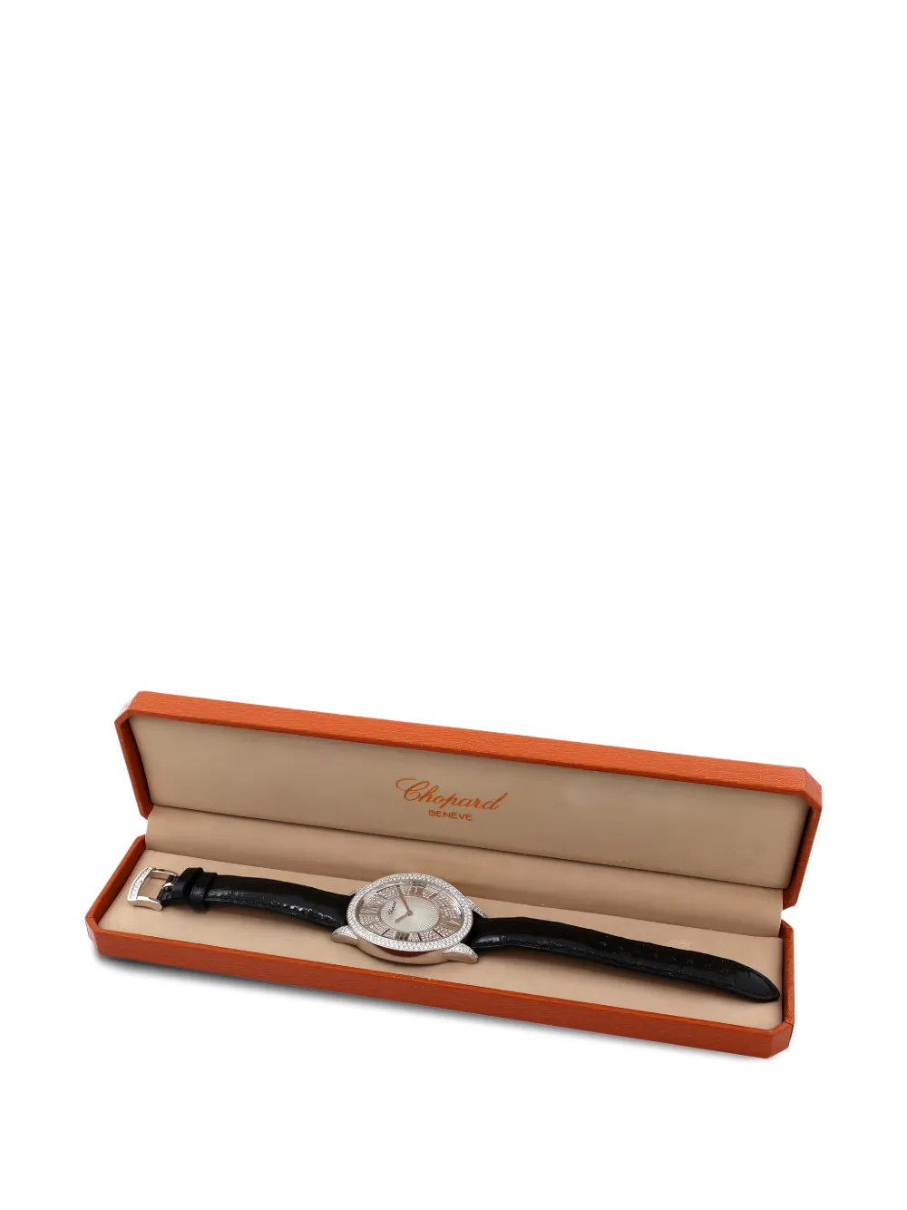 Chopard Pre-owned 18K White Gold Diamond 46mm Watch in Silver, view 5