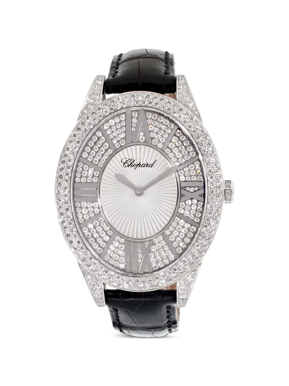Chopard Pre-Owned 18K white gold diamond 46mm watch - Argento
