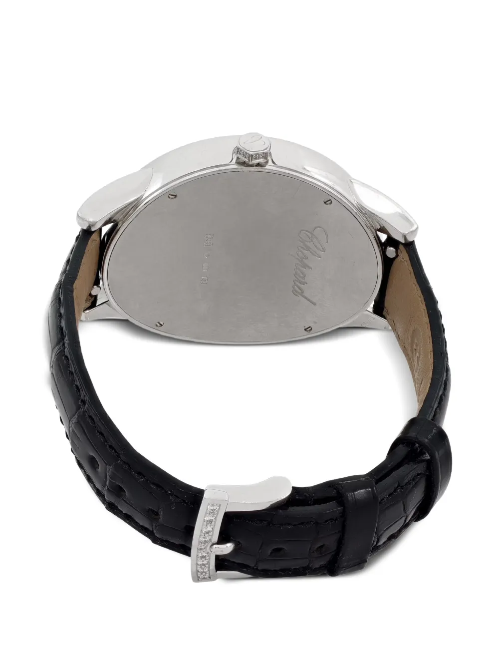 Chopard Pre-owned 18K White Gold Diamond 46mm Watch in Silver, view 4