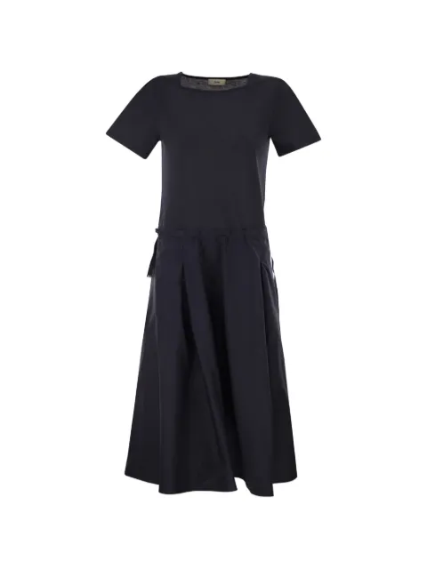 Herno jersey drawstring midi dress