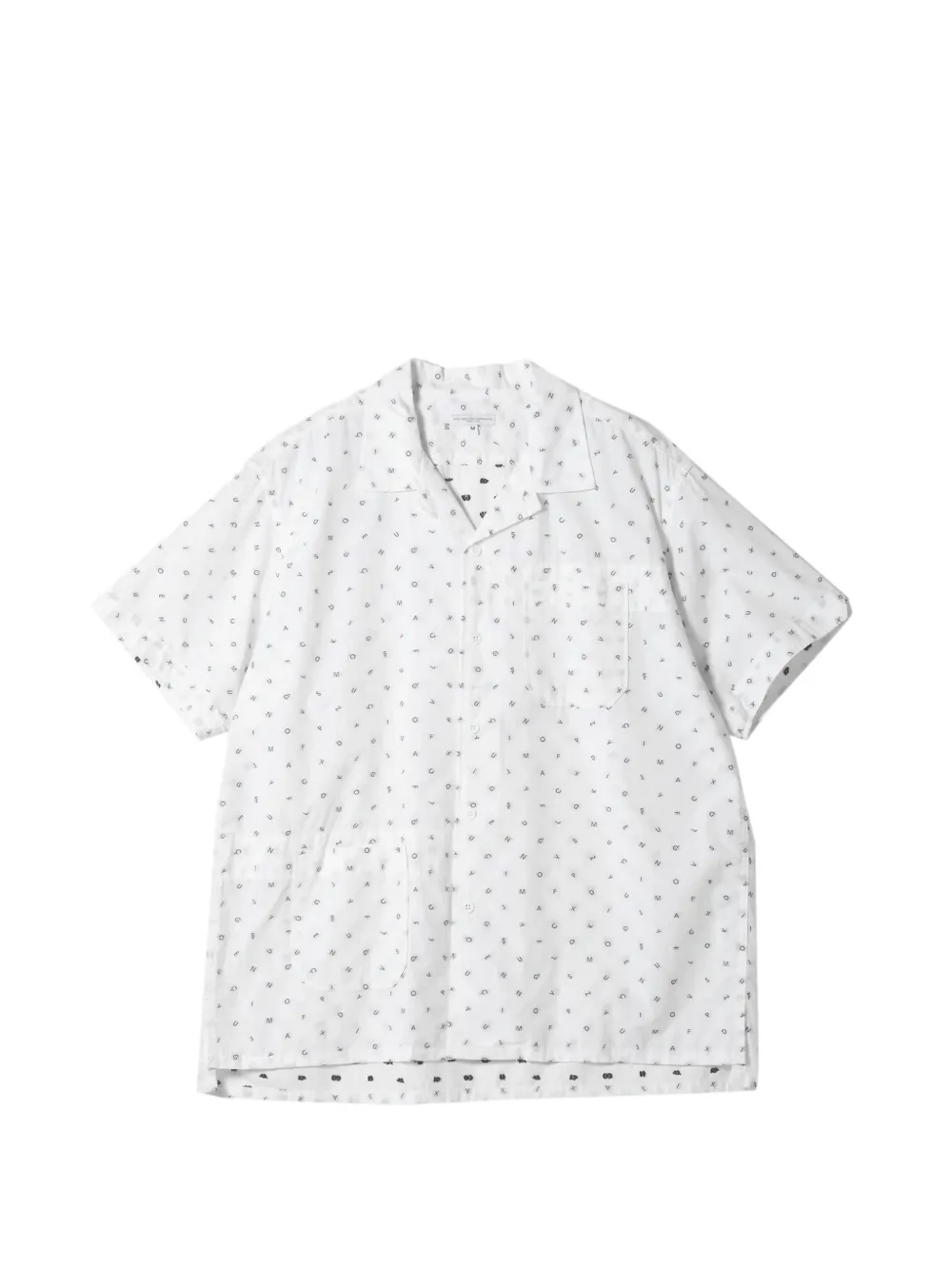 Engineered Garments pocket printed camp shirt - Weiß