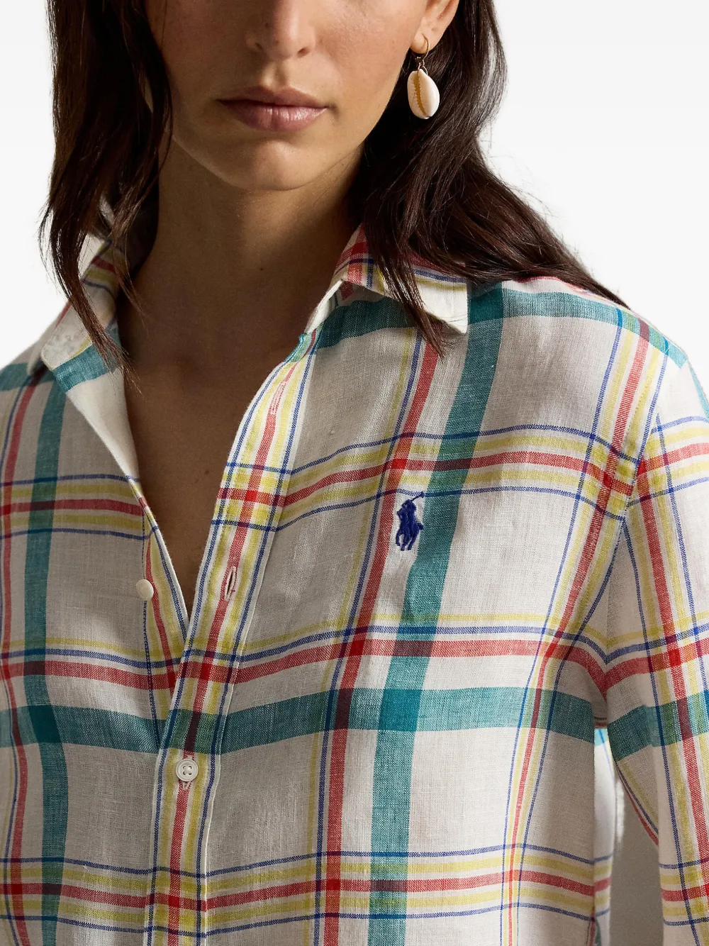 Polo Ralph Lauren Geruit overhemd Beige