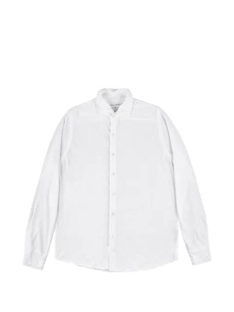 original vintage style button-down long-sleeved linen shirt