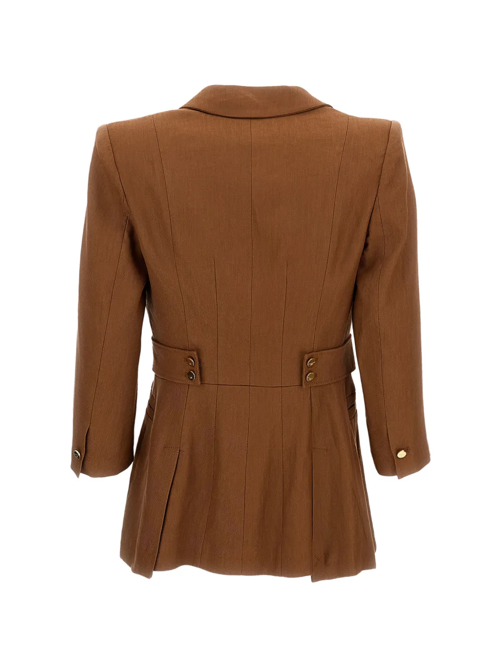 Elisabetta Franchi padded-shoulder blazer Bruin