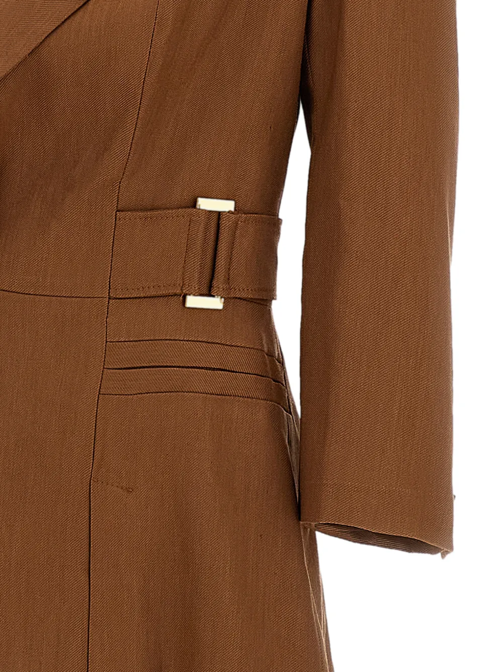 Elisabetta Franchi padded-shoulder blazer Bruin