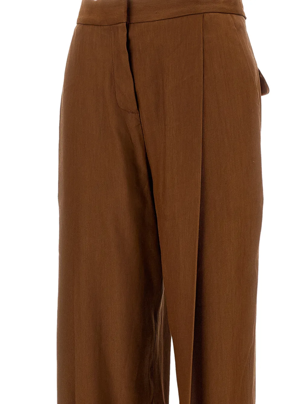 Elisabetta Franchi linen trousers Groen